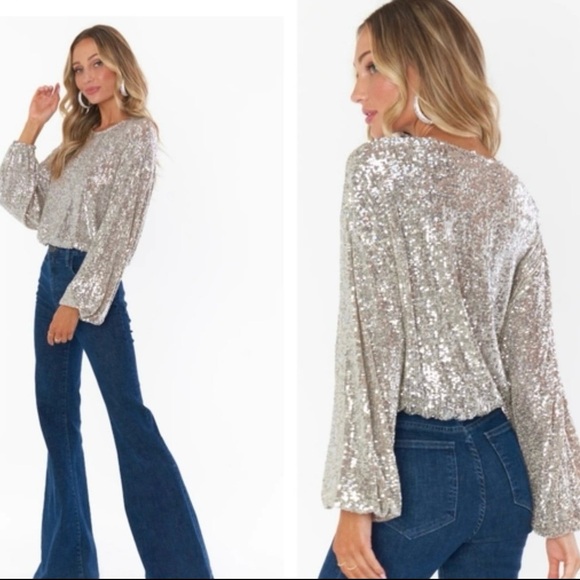 Show Me Your MuMu Tops - show me your mumu sequin top size small NWOT